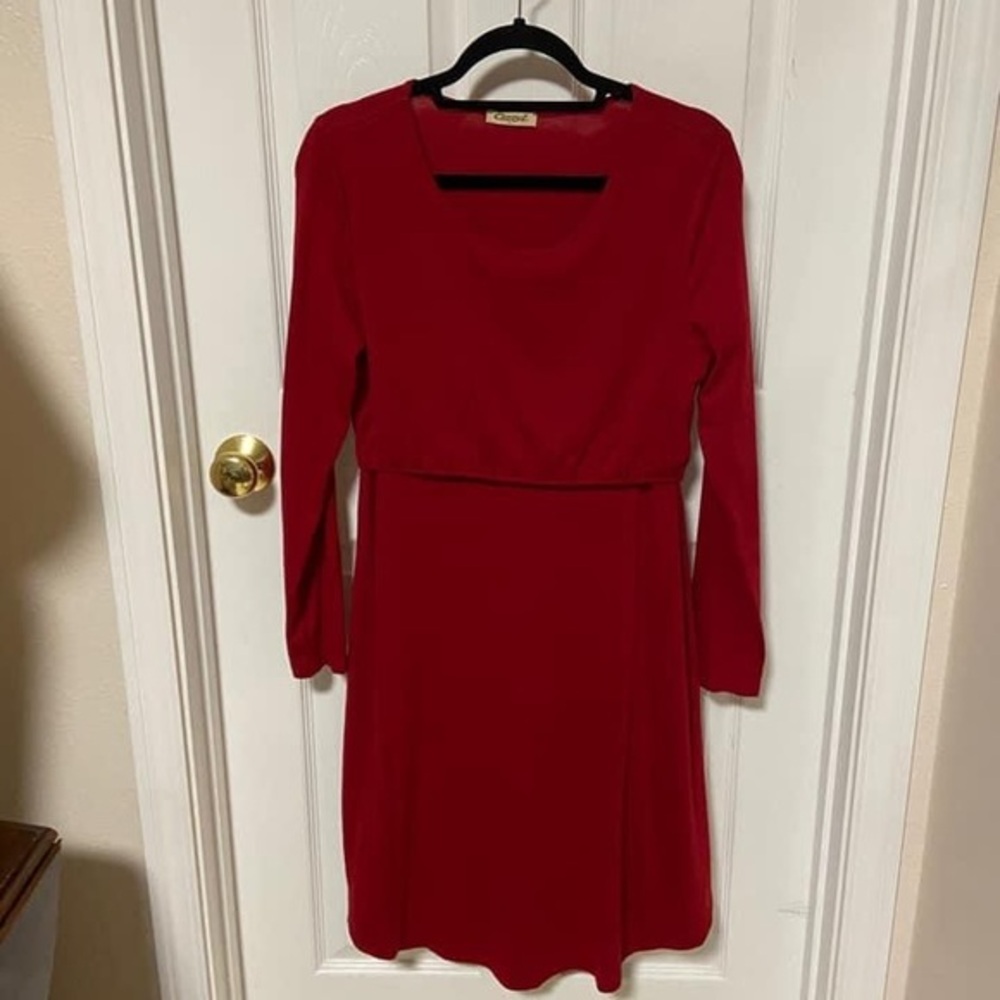 CzzzyL Women’s Long-sleeve Nursing Dress